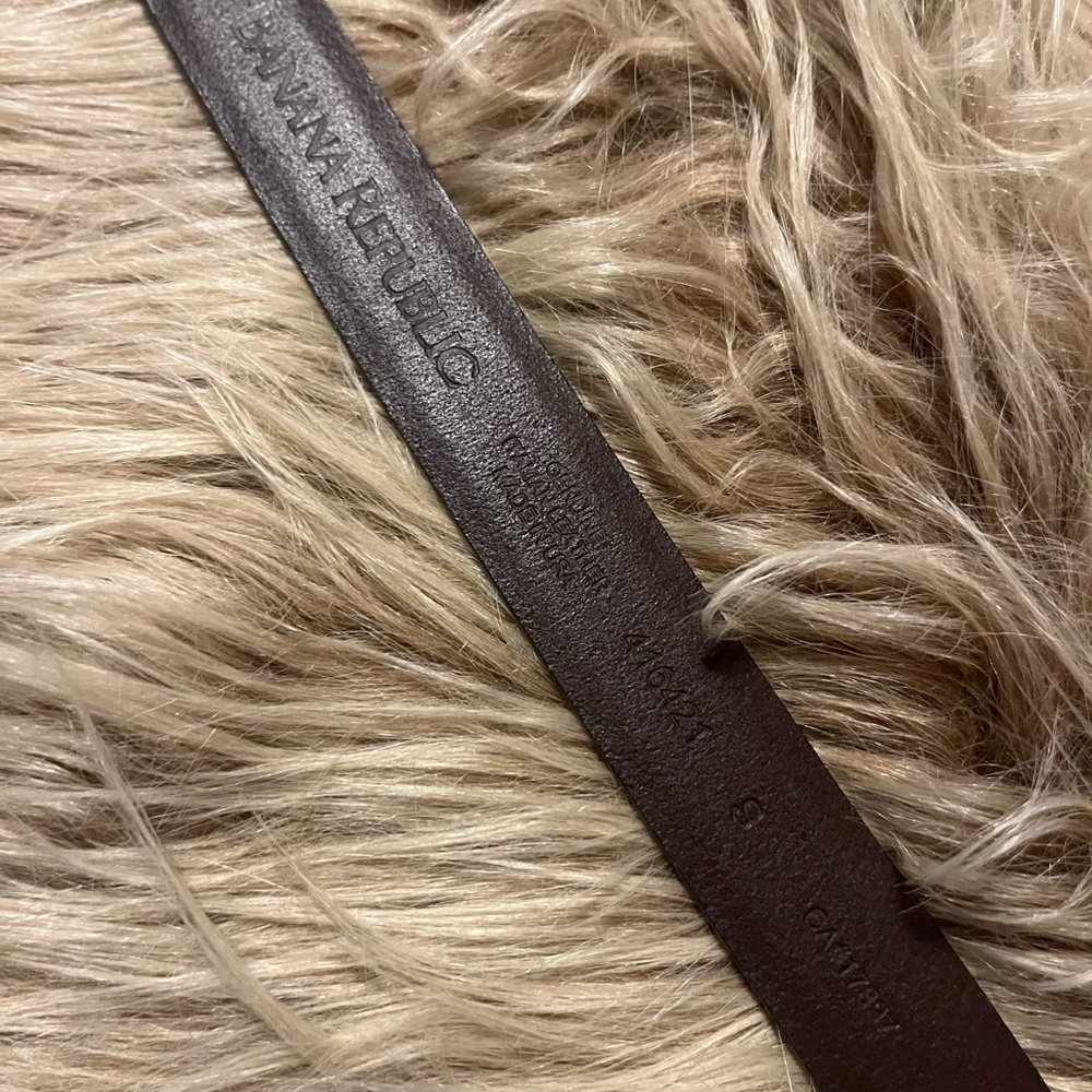 Banana Republic Rich Brown 100% Leather Belt - Worn Once! Sz Small - Picture 3 of 7